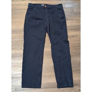 Mugsy Pants Morgans Mens 34X30 Navy Blue Straight‎ Stretch Chinos K4PNNV